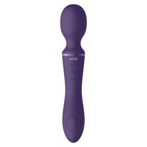 Vibrator Clitoridian Enora cu Două Motoare de 22 cm Mov