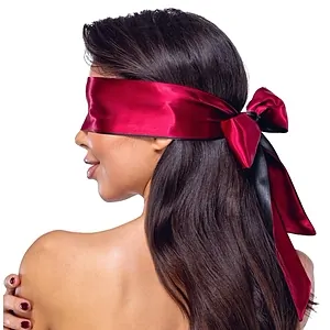 Eșarfă Bondage Satin Reversibilă 150x6 cm Roșu pe SexLab