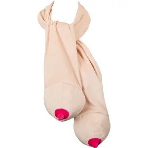 Eșarfă Haiosă cu Două Forme De Sân, Bej Pufos pe SexLab