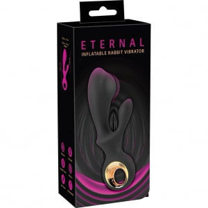 Eternal Rabbit Gonflabil — 3 Motoare, 10 Moduri, USB Negru