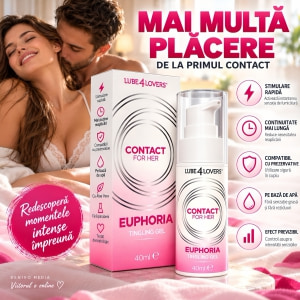 Gel Stimulent Euphoria cu Efect Vibrant pentru Femei 40 ml