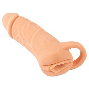 Extensie 2în1 Nature Skin MEDIUM +3 cm, TPE pe SexLab