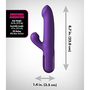 Fantasy For Her Super Sonix Thruster 22 cm Reîncărcabil Mov