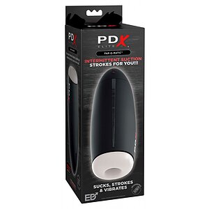 Fap-O-Matic PDX Elite — 5 Sucțiuni, 10 Vibrații Negru
