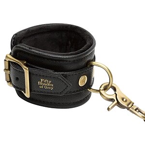 Fifty Shades of Grey Bound to You Wrist Cuffs Negru