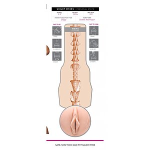 Fleshlight Violet Myers Waifu - Manșon SuperSkin 25cm
