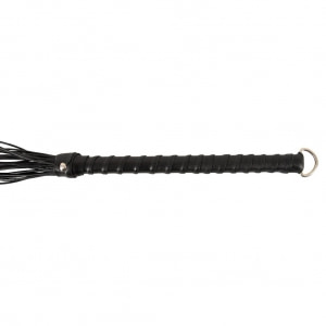 Flogger ZADO Din Piele 70 cm — Control Precis, Discret Negru