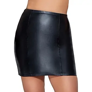 Fustă Din Piele Zado Bondage Negru pe Sexlab.ro