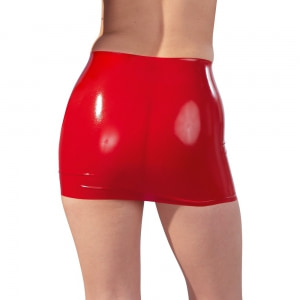 Fustă Latex Mini Skirt Roșu XL