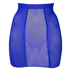 Fusta Le Desir High-Waist Fishnet Albastru pe SexLab