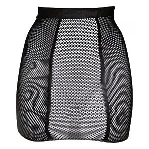 Fusta Le Desir High-Waist Fishnet Negru pe SexLab