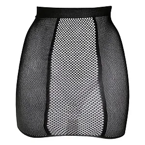 Fusta Le Desir High-Waist Fishnet Negru pe SexLab