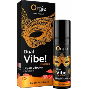 Gel Orgie Dual Vibe Vibrator Lichid Sex On The Beach pe Sexlab.ro