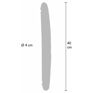 Get Real – Dublu Dong 40 cm, Silicon Realist