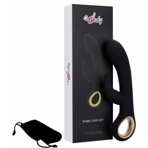 Grip Hot Rabbit Reîncărcabil cu încălzire și 10 Moduri Negru
