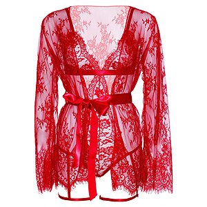 Halat Cu Body Leg Avenue Georgia Roșu pe Sexlab.ro
