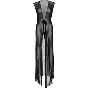 Halat Leg Avenue Floor Length Aubrie Negru pe SexLab