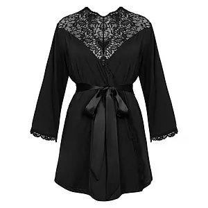 Halat Obsessive Bellastia Negru Halat Obsessive Bellastia Negru pe SexLab