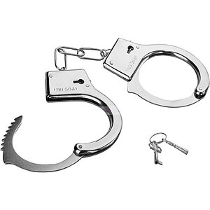 Cătușe Metalice Din Inox Police Argintiu pe SexLab