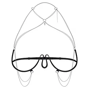 Harness Bra Obsessive Lustique Negru Harness Bra Obsessive Lustique Negru pe SexLab