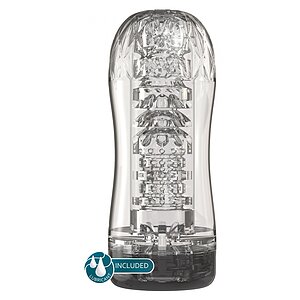 Hero Clear Blast – Stroker cu Vid, Transparent, 18 cm pe SexLab