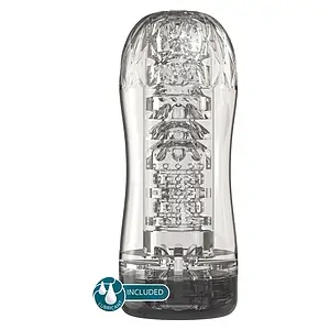 Hero Clear Blast – Stroker cu Vid, Transparent, 18 cm Hero Clear Blast – Stroker cu Vid, Transparent, 18 cm pe SexLab