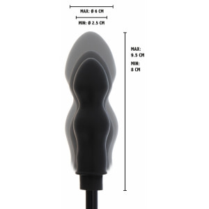 Hidden Desire Plug Gonflabil Negru – 9.5cm