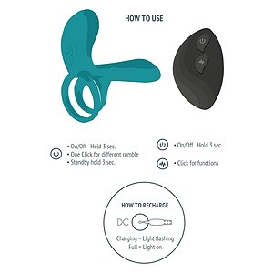 Inel Couples Vibrator Verde