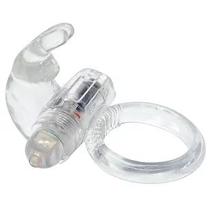 Inel Cu Vibrații Silicone Soft Transparent pe SexLab