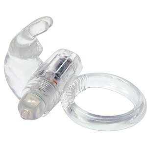 Inel Cu Vibrații Silicone Soft Transparent pe SexLab
