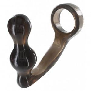 Inel De Penis Cu Dop Anal Negru Inel De Penis Cu Dop Anal Negru pe Sexlab.ro