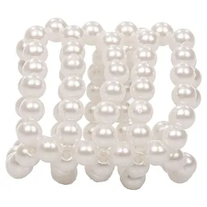 Inel Pearl Stroker Beads Small Alb pe SexLab