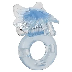 Inel Penis Basic Essentials Butterfly Enhancer Albastru pe SexLab