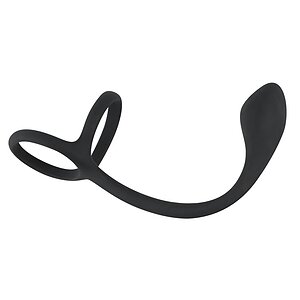 Inel Penis Black Velvets 3 In 1 Negru pe SexLab