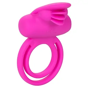 Inel Penis Dual Clitoris Flicker Enhancer Roz pe SexLab
