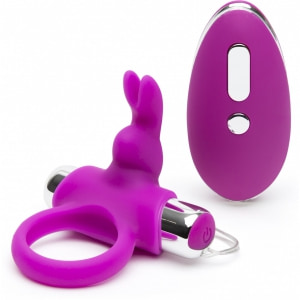 Inel Cu Design Elastic Si Potrivire Universala Inel Penis Happy Rabbit Roz