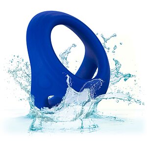 Inel Penis Penis Ball Dual Ring Albastru