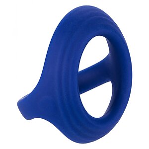 Inel Penis Penis Ball Dual Ring Albastru