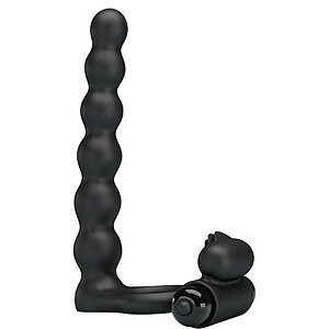 Inel Penis pentru Dublă Stimulare Hercules Negru