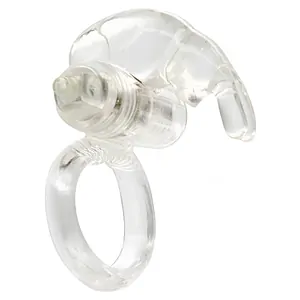 Inel Penis Rabbit Vibrating Transparent pe SexLab