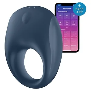 Inel Penis Satisfyer Strong One Albastru pe SexLab