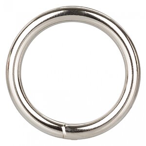 Inel Penis Silver Ring - Medium Argintiu pe Sexlab.ro