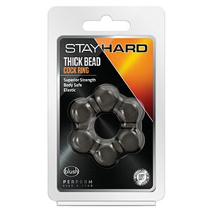 Inel Penis Stay Hard Thick Bead Negru