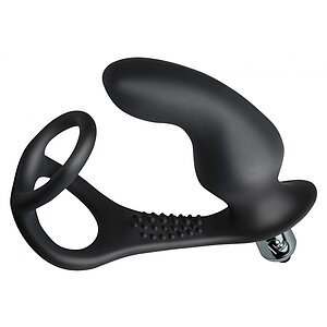 Inel Penis Stimulator Prostată Ro-Zen Pro Negru pe SexLab