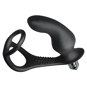 Plug Anal Vibratii Detasabil Negru Stimulator Prostata Cu Vibratii Reincarcabil