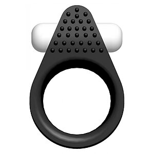 Inel Pentru Penis cu Striatii lit Up Negru pe SexLab