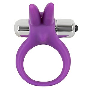 Inel Pentru Penis Cu Vibrații Rabbit Mov