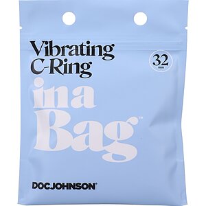 Inel pentru Penis Vibrating C-Ring Negru