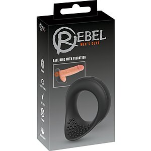 Inel Vibrant Rebel — 10 Moduri, Reîncărcabil, Discret Negru