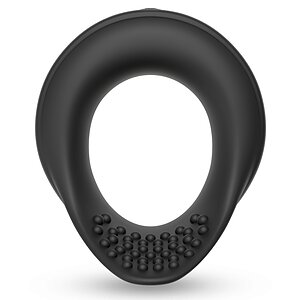 Inel Vibrant Rebel — 10 Moduri, Reîncărcabil, Discret Negru